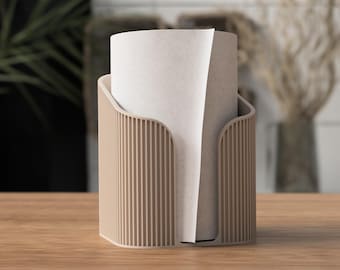 Kitchen roll holder in Japandi style · modern paper towel holder as a stand in 2 sizes
