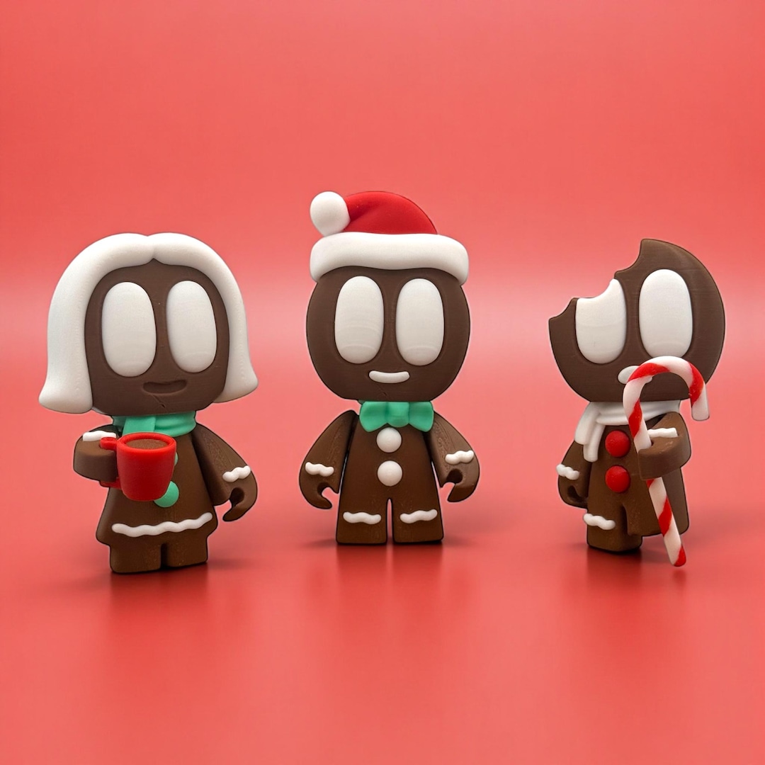 Gingerbread Figure Set · 3D Printed Miniatures · Christmas & Winter ...