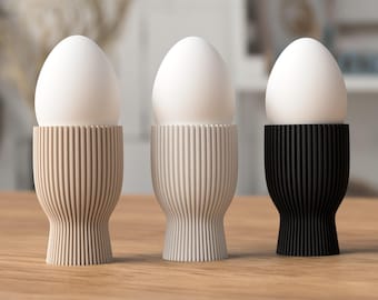 Modern egg cup · reversible egg holder as table decoration for Easter brunch and Easter eggs