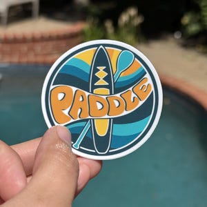 Paddleboarding Sticker