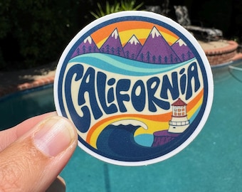 California Mountains to Coast Sticker
