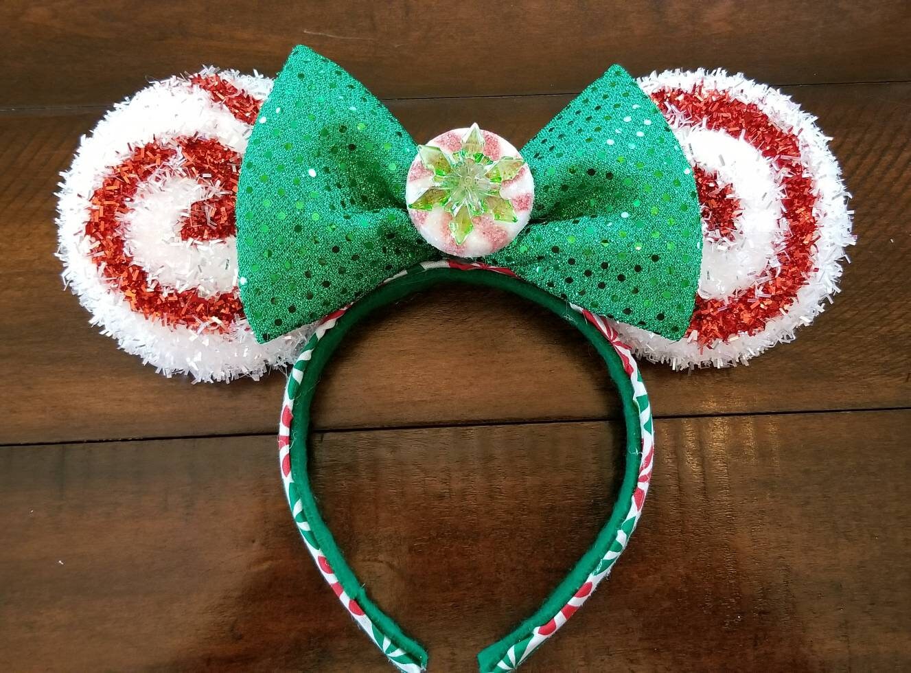 Christmas Mickey ears Etsy