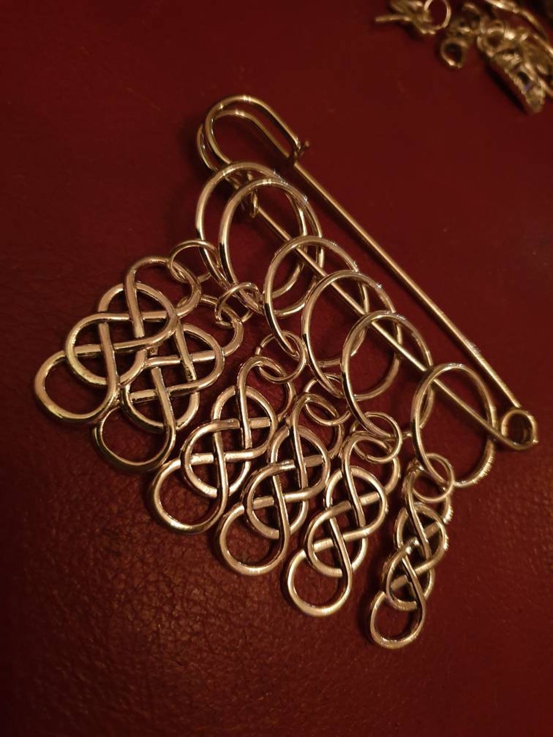 Jumbo Celtic Mega Broomstick Knitting Stitch Markers 3.5inch Stitch