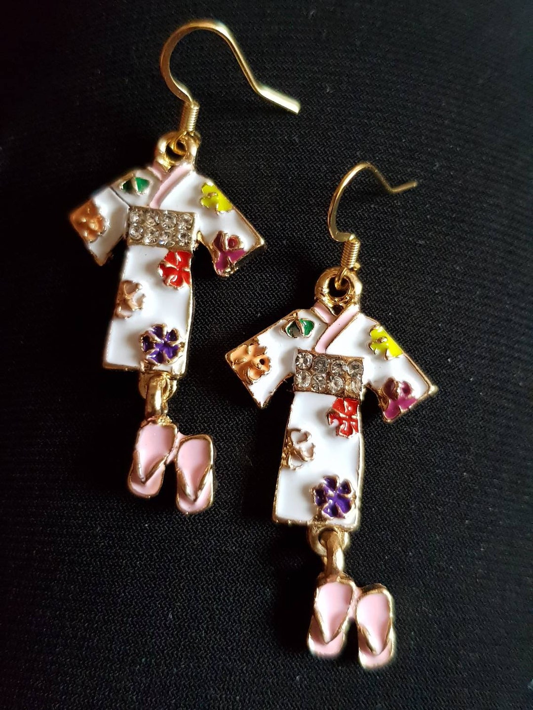 Kimono Japanese Style Earrings Gift for Her Sister Mother Daughter Wife