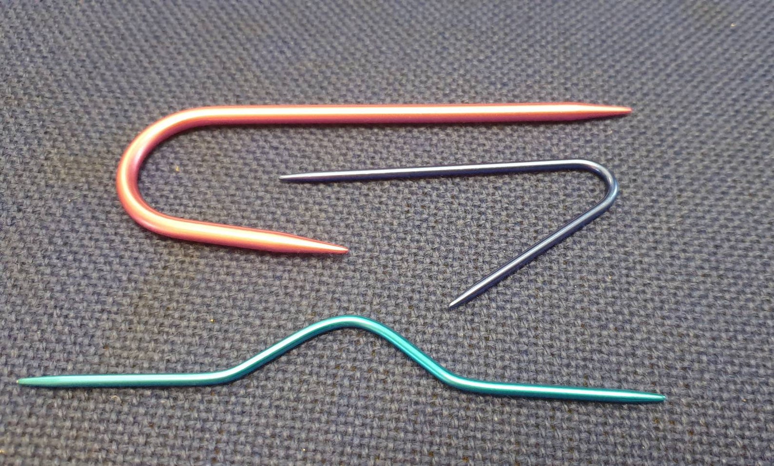 Aluminium Cable Needles Set of 3 Curved Needle for Knitting Etsy Canada