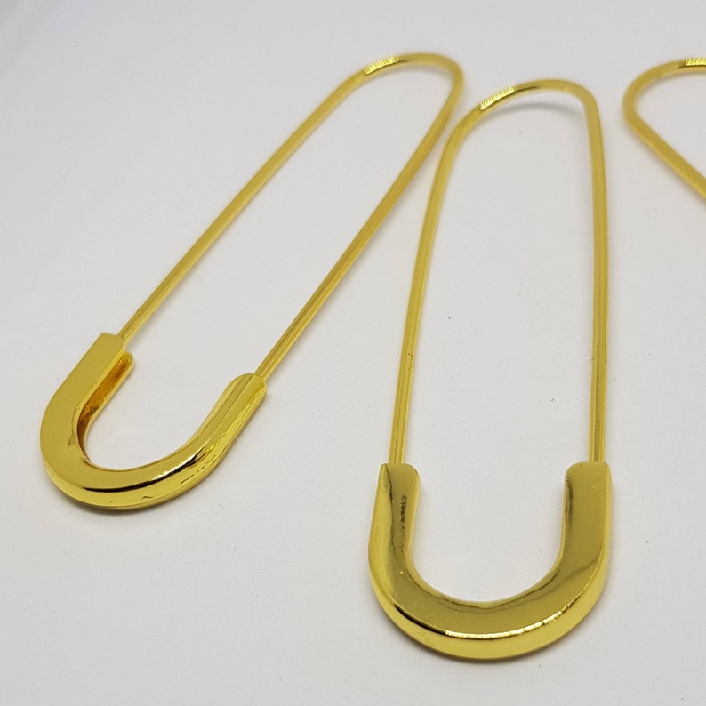 Gold Giant Safety Pin Deluxe Brooch Kilt Scarf Pin safety Pin Etsy UK