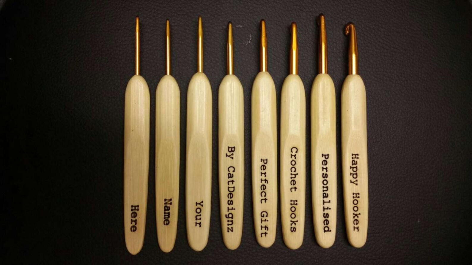 Personalised Crochet Hooks Set of 8 Unique Crocheters Gift Etsy UK