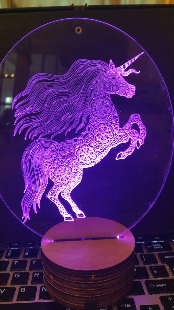 Color changing sale lamp unicorn
