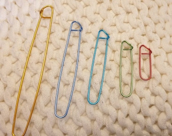 Knitting Stitch Holders 5 assorted sizes knitters tool knit accessory UK supplier fast dispatch knit yarn supplies