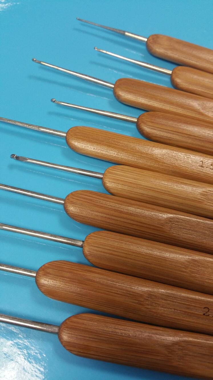 Personalised Lace Crochet Hooks Set of 10 Unique Crocheters Etsy