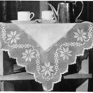 Vintage Crochet Pattern for Dainty Garland 5 inch lace edging - make your own lace borders Digital Instant Download