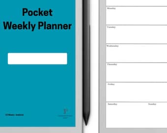 reMarkable Paper Pro Move Weekly Planner – Minimalist Moleskine-Inspired PDF