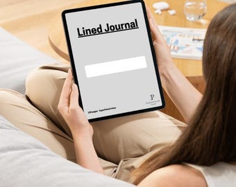 Minimalist Lined Digital Journal | 100 Pages | Hyperlinked Index | PDF for ReMarkable, Kindle Scribe & More
