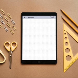 Minimalist Bullet Journal for Tablets and eInk | Hyperlinked Index | 100 Page Digital BuJo for reMarkable, GoodNotes, Notability,
