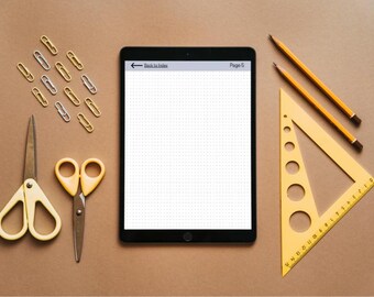 Minimalist Bullet Journal for Tablets and eInk | Hyperlinked Index | 100 Page Digital BuJo for reMarkable, GoodNotes, Notability,