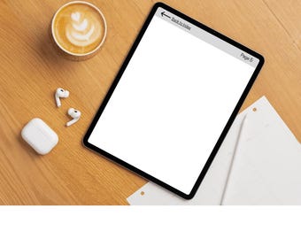 Minimalist Blank Journal | Hyperlinked Digital Notebook for ReMarkable, Kindle Scribe, Supernote, iPad