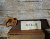 Vintage Wooden Hand Saw From the 1950 39 s or Earlier