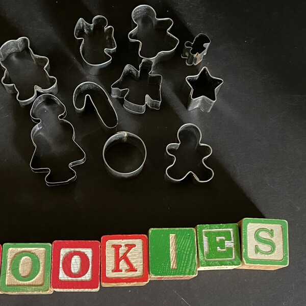 Metal Christmas Cookie Cutters Etsy