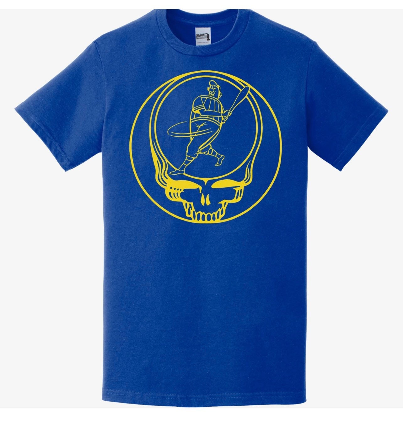 Milwaukee Brewers Grateful Dead Hand Screened T-shirts S-4X 