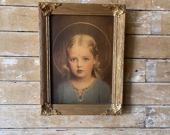 Vintage Religious Child Picture Haunting