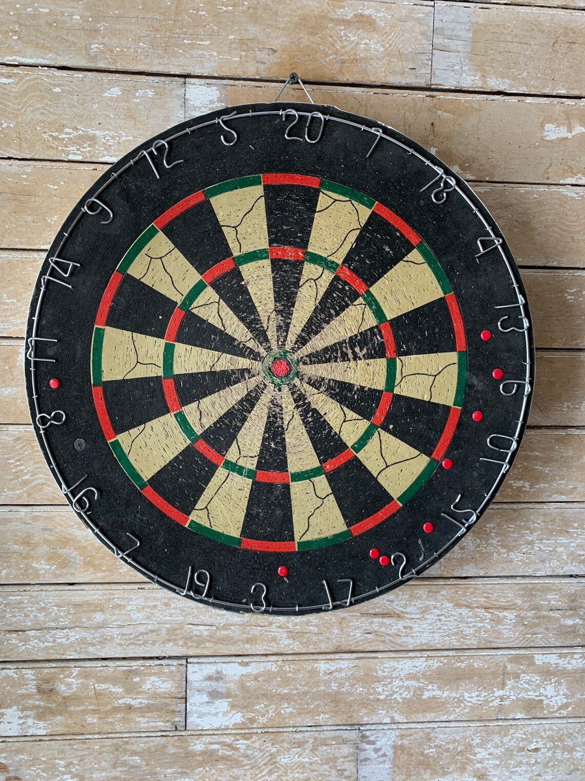 Vintage Retro Cork an Metal Dart Board an Baseball Game Etsy