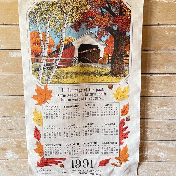 Linen Calendar 2024 Etsy