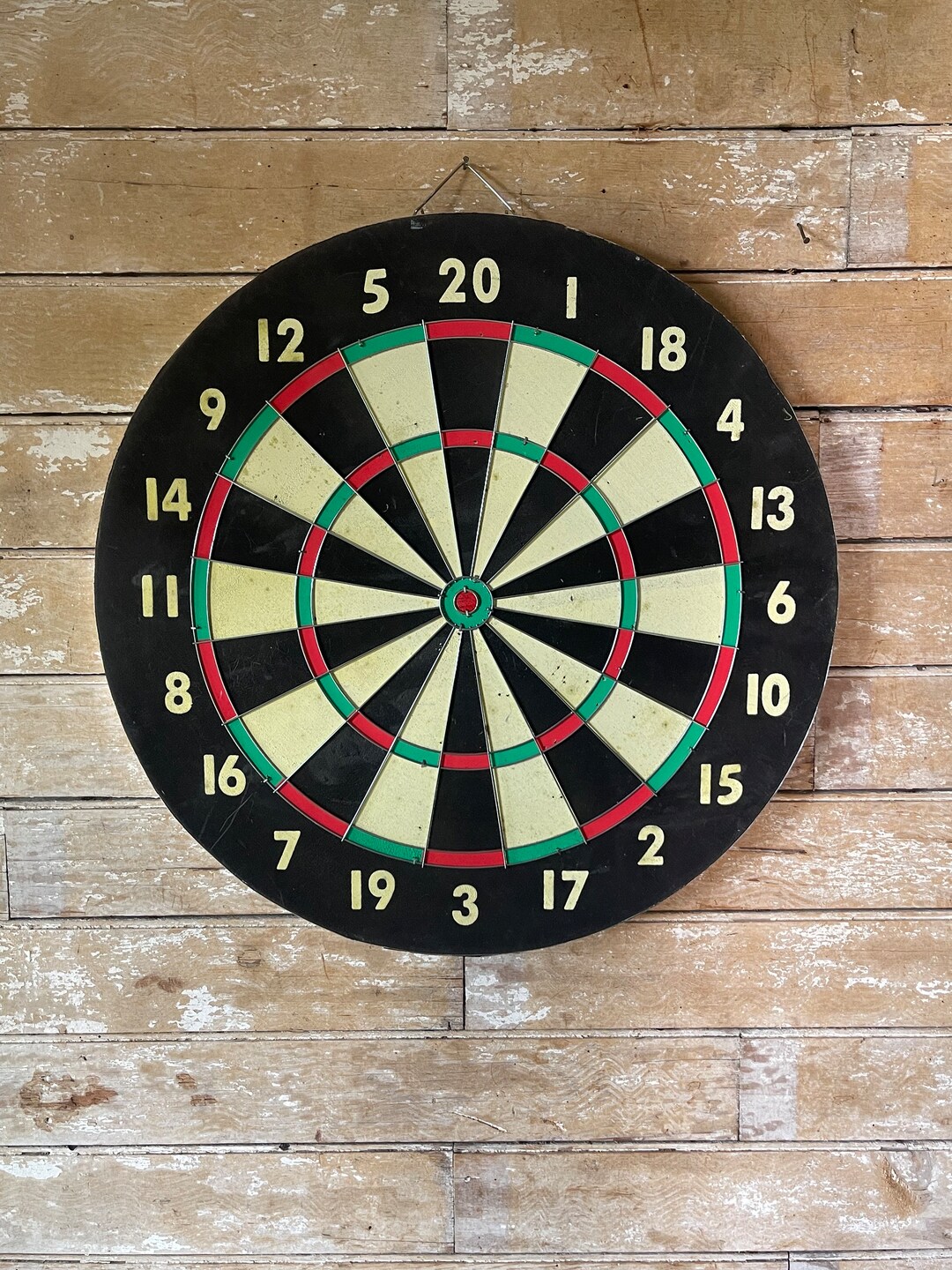 Vintage Retro Cork an Metal Dart Board Etsy