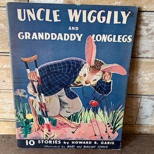 Vintage Uncle Wiggly and Granddaddy Longlegs #1023 1943-Howard A Garis Vintage Softcover