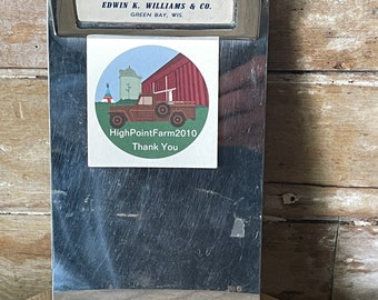 Vintage Metal Advertisers Clipboard