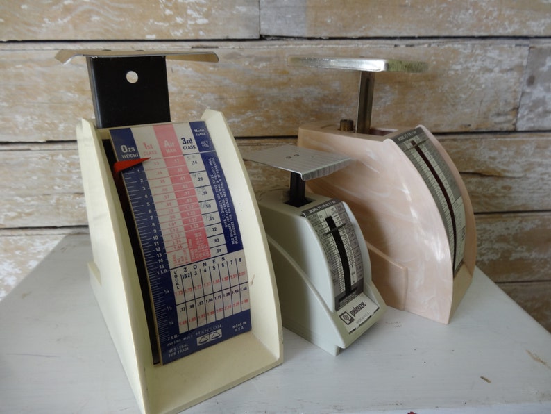 Vintage Postal Scales Set of 3 Instant Collection image 2