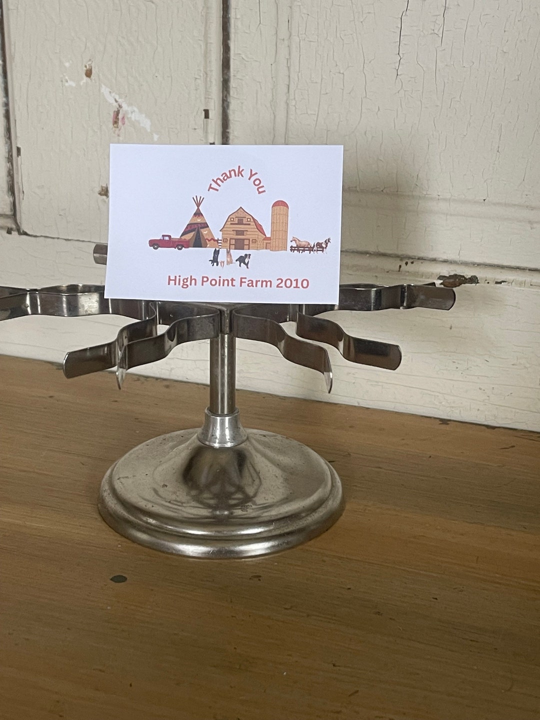 Vintage Rubber Stamp Tree Carousel Metal Rubber Stamp Holder Etsy