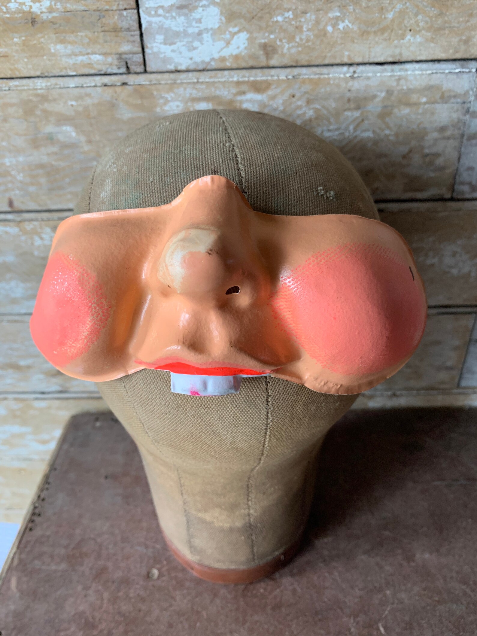 Vintage Buck Teeth half Mask Halloween Rare Find Etsy