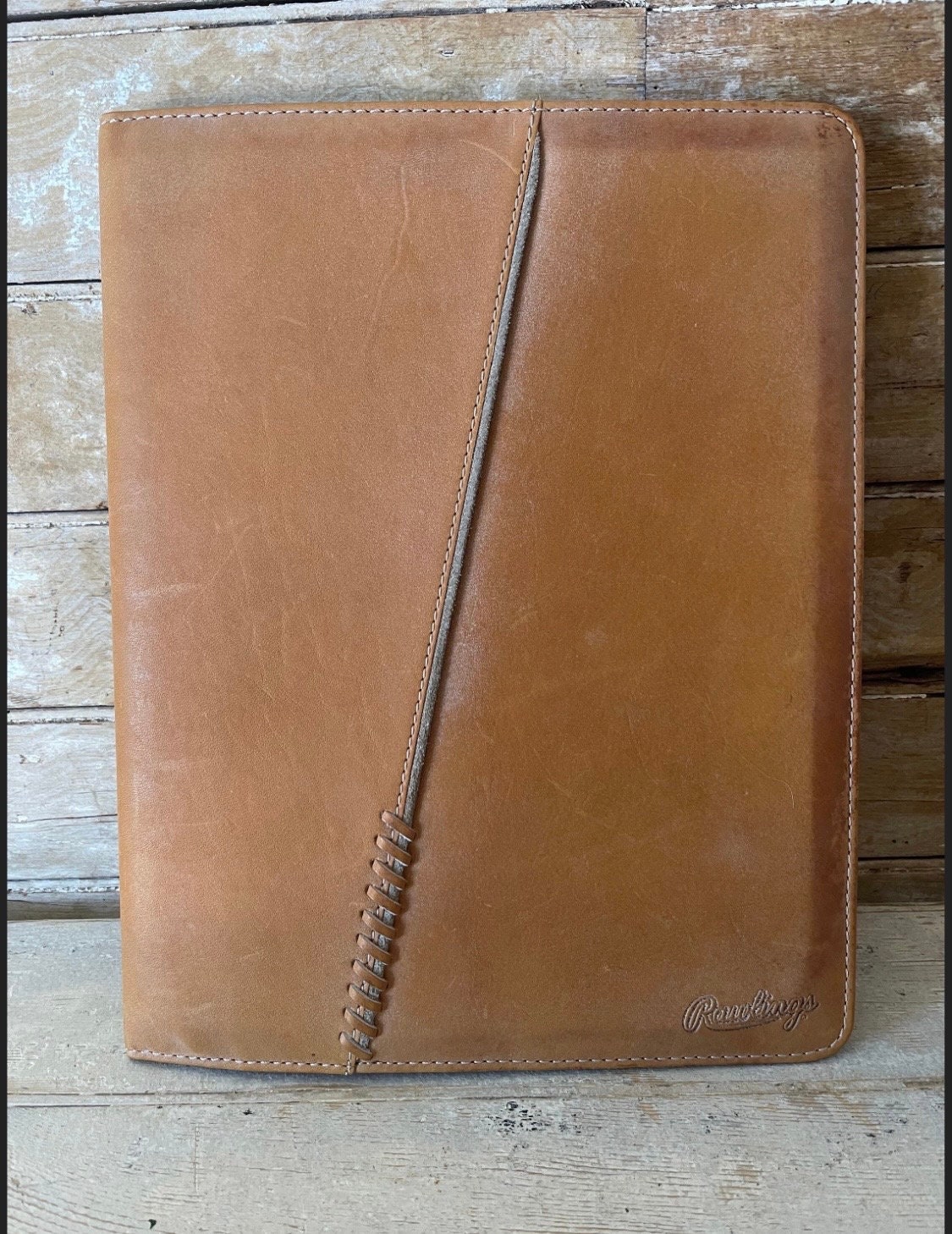 Vintage Rawlings Leather Portfolio Etsy