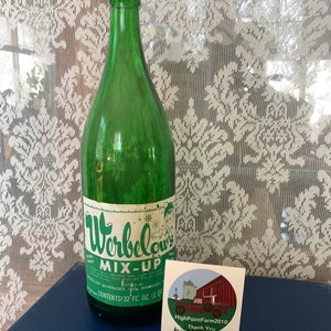 Vintage Green Bottle Heavy Unique