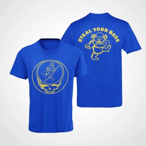 Milwaukee Brewers Grateful Dead Hand Screened T-Shirts S-4X image 1