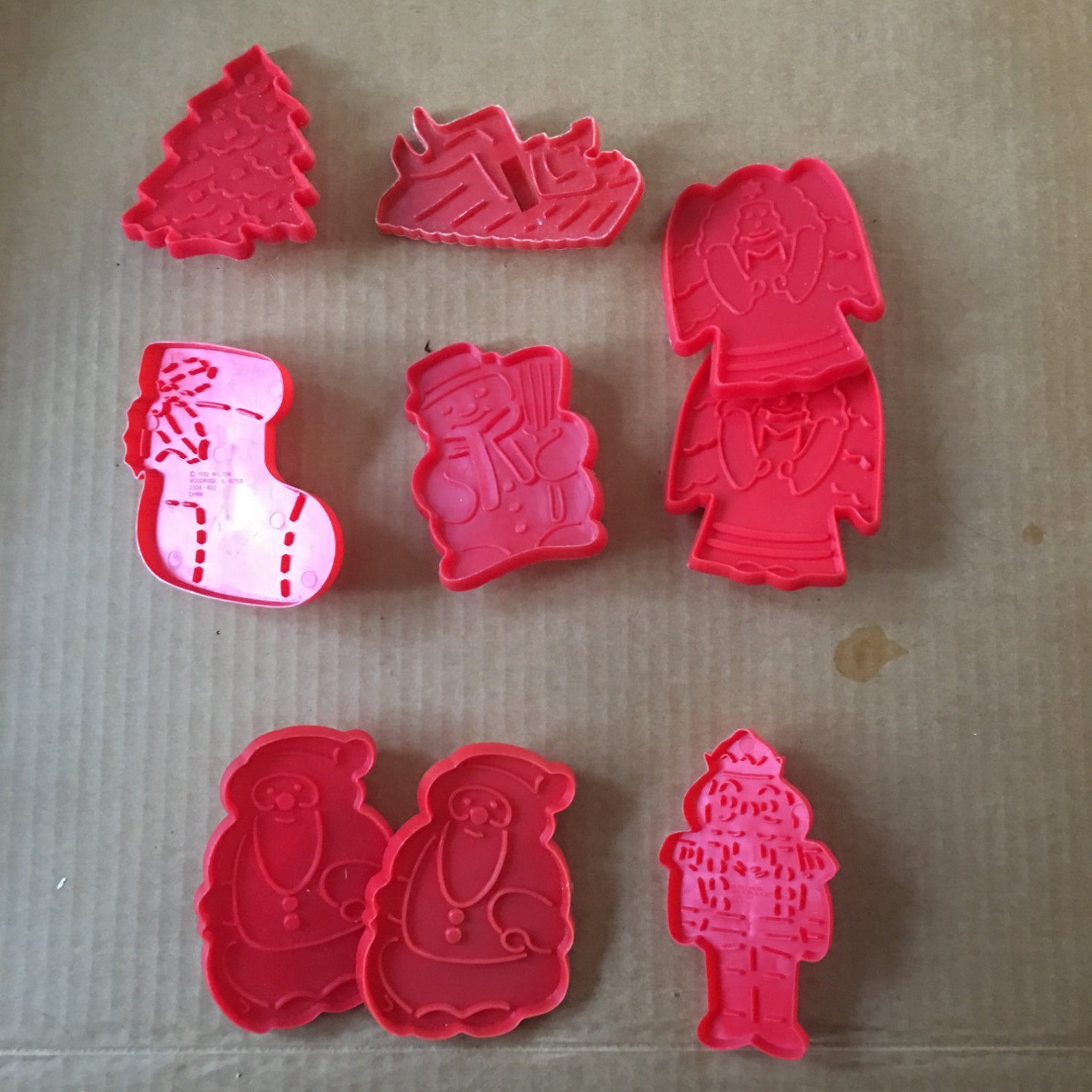 Vintage Red Cookie Cutters Lot of 9 Etsy