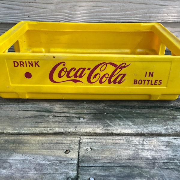 Yellow Coke Crate Etsy