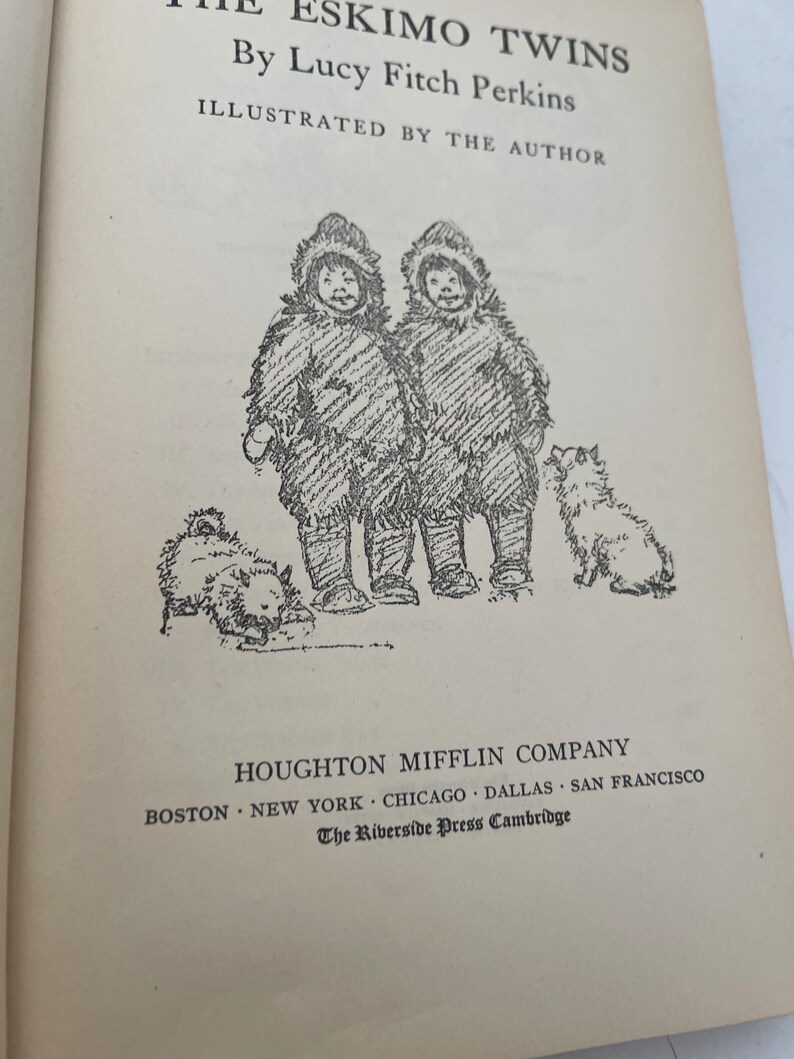 The Eskimo Twins by Lucy Fitch Perkins, Illustrated, Houghton Mifflin Co HC 1914 image 7