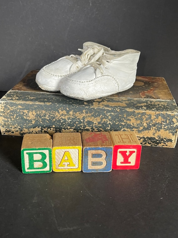 baby shoes vintage childs - Gem