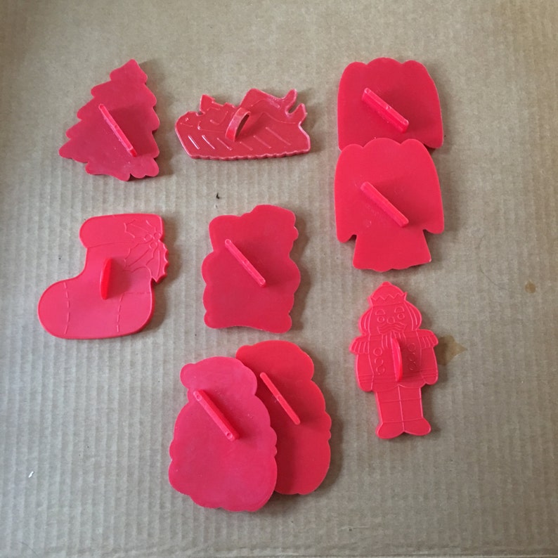 Vintage Red Cookie Cutters Lot of 9 Etsy