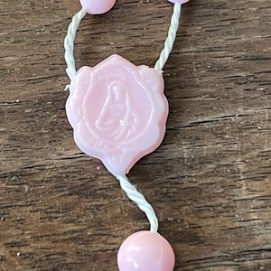 Vintage Rosary Plastic Pretty Pink image 4