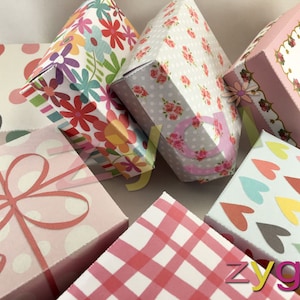 Printable Jewelry Box Pattern Template With Lid- DIY Crafting- Favours ...