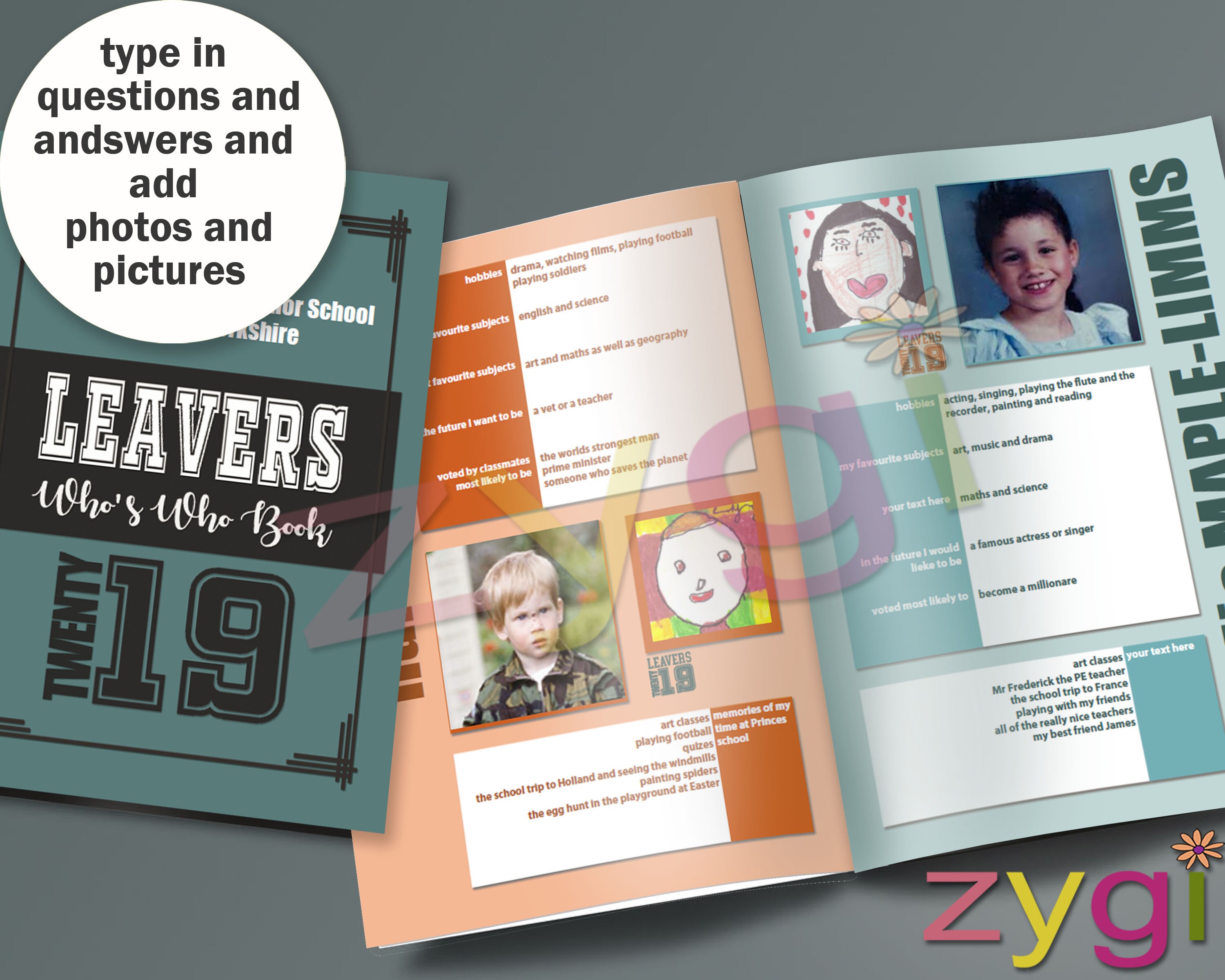 Leavers Book Template Customised Class of 2020 School Year Etsy UK