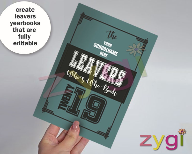 Leavers Book Template Customised Class of 2020 School Year Etsy