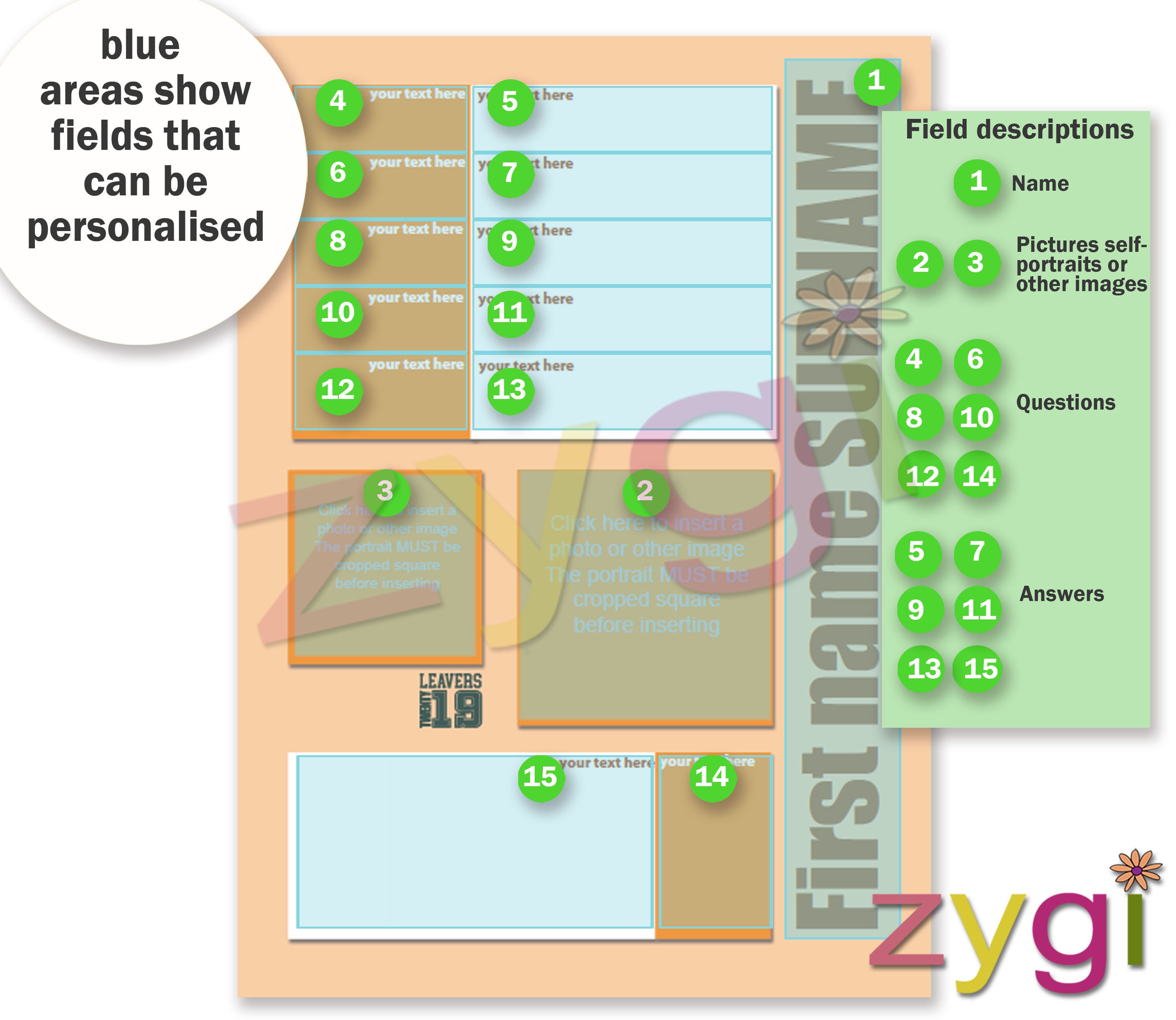 Leavers Book Template Customised Class of 2020 School Year Etsy UK