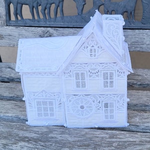 Winter Village Collection - Victorian House with tealight