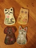 Embroidered Animal Finger Puppets