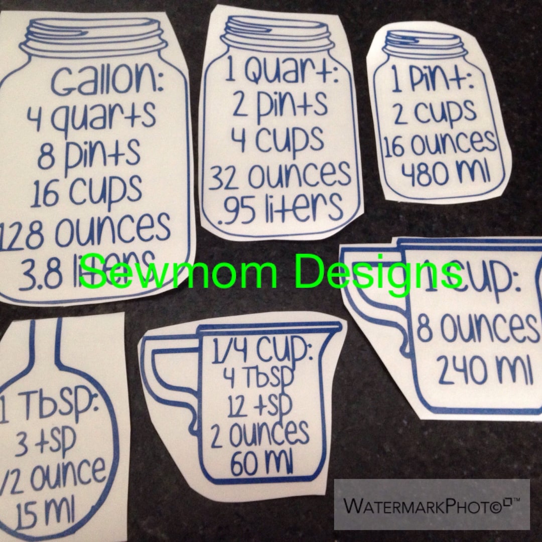 Measuring Sticker Decal Measurement Decals - Etsy
