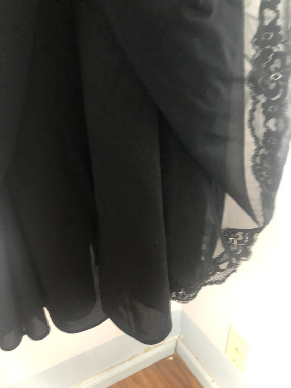Black lacey sheer vintage lingerie in excellent c… - image 4