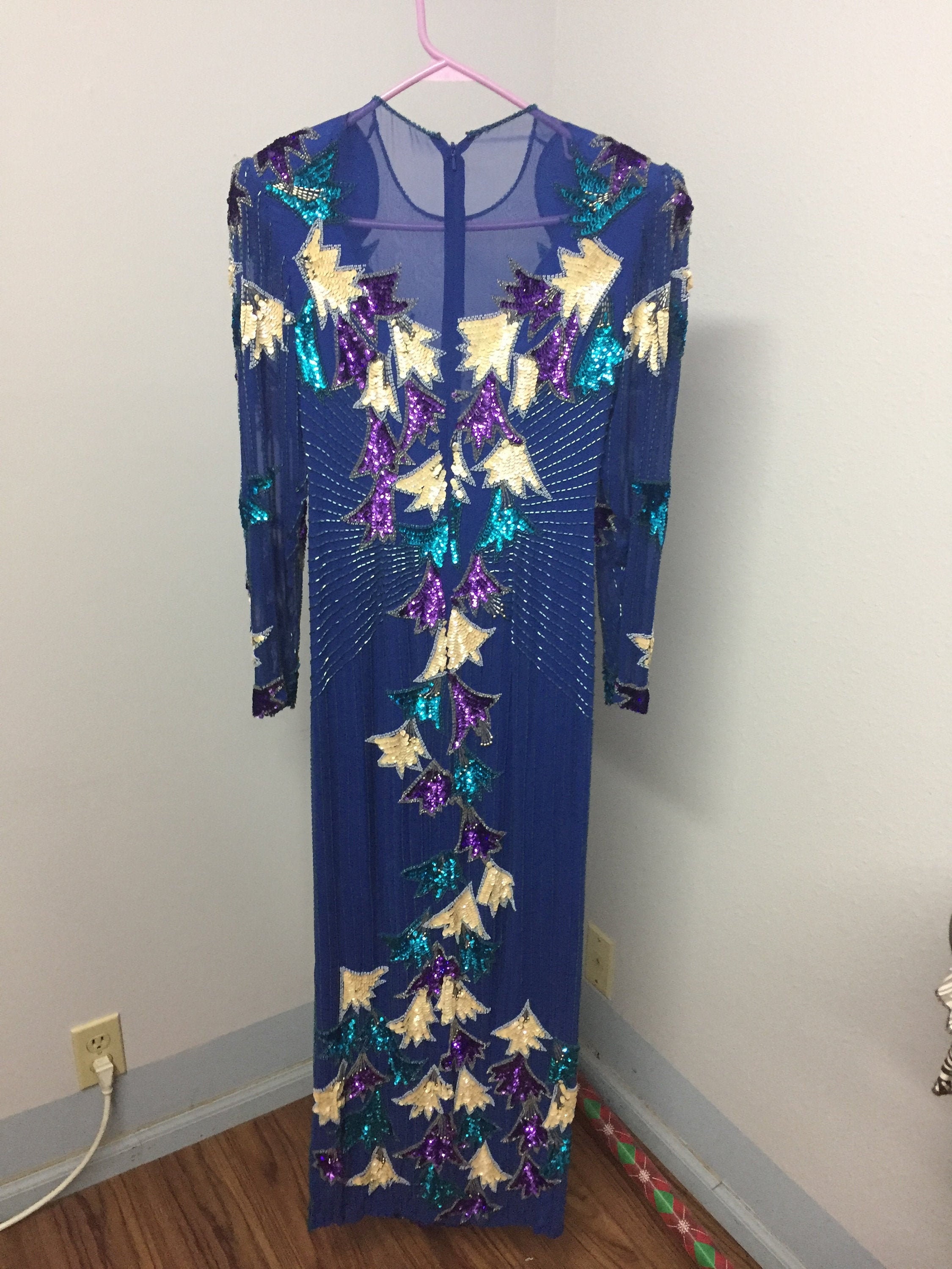 bandage beaded dress NEXT DAY DELIVERY PERLINA Crystal Beaded Applique Midi Bandage Dress main image 1